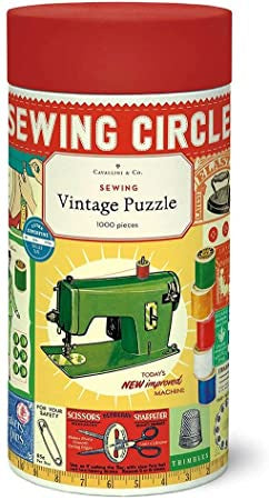 Cavallini 1000 Piece Puzzle - Sewing Circle