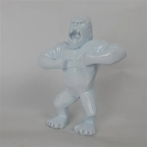 Resin White Angry King Kong Gorilla