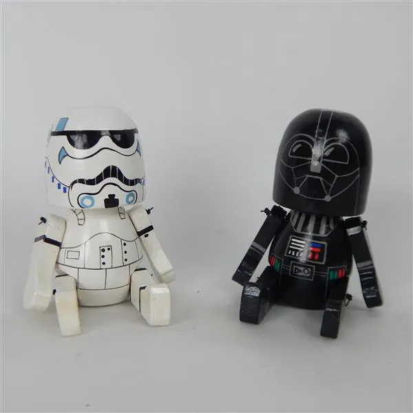 Star Wars Darth Vader & Storm Trooper Wooden Dolls