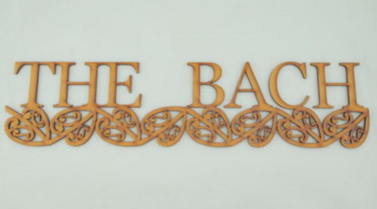 The Bach Word Art - Wood