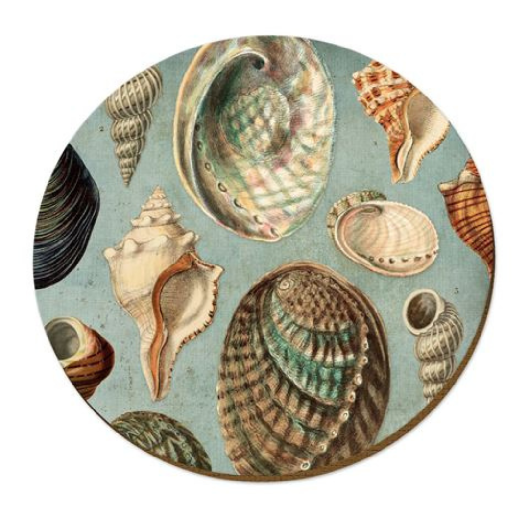 Coastal Series Placemats & Coasters Shells Angaanga