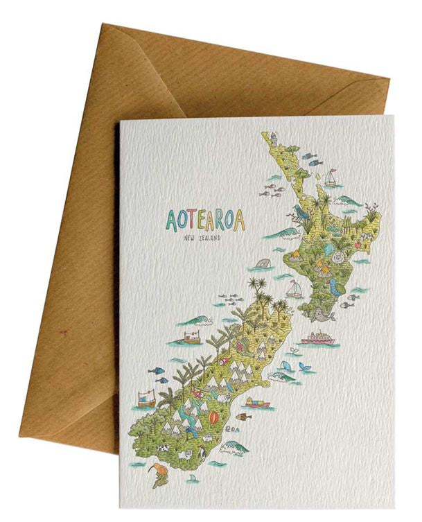 Little Difference NZ Nature Map Card
