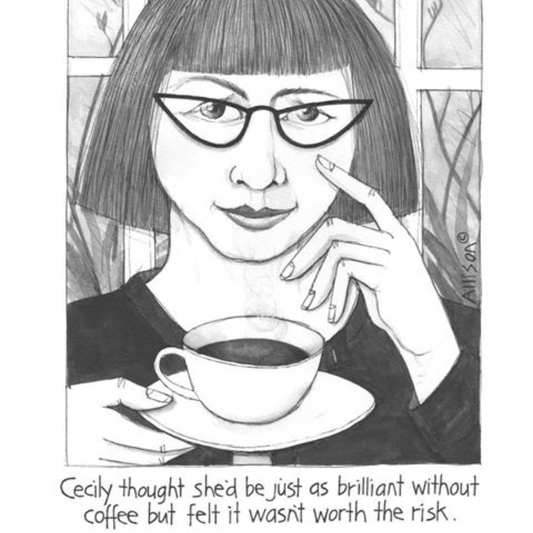 Cecily Tea Towel Coffee Brilliance