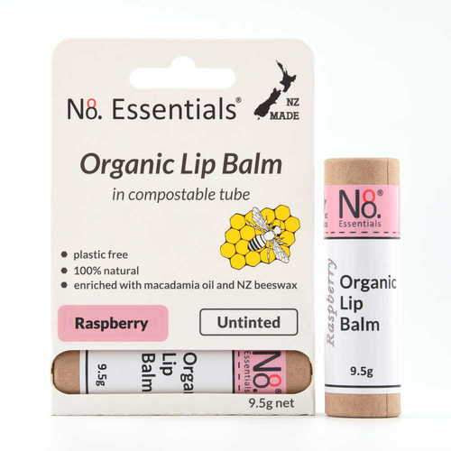 100% Natural Raspberry Organic Lip Balm