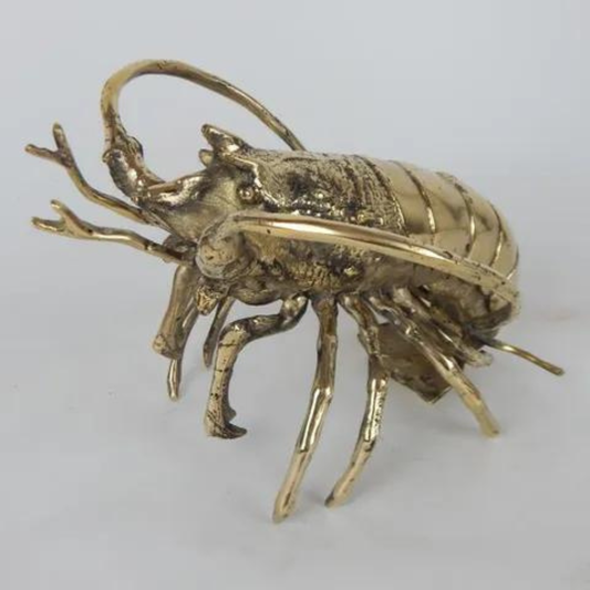 Life Size Brass Crayfish