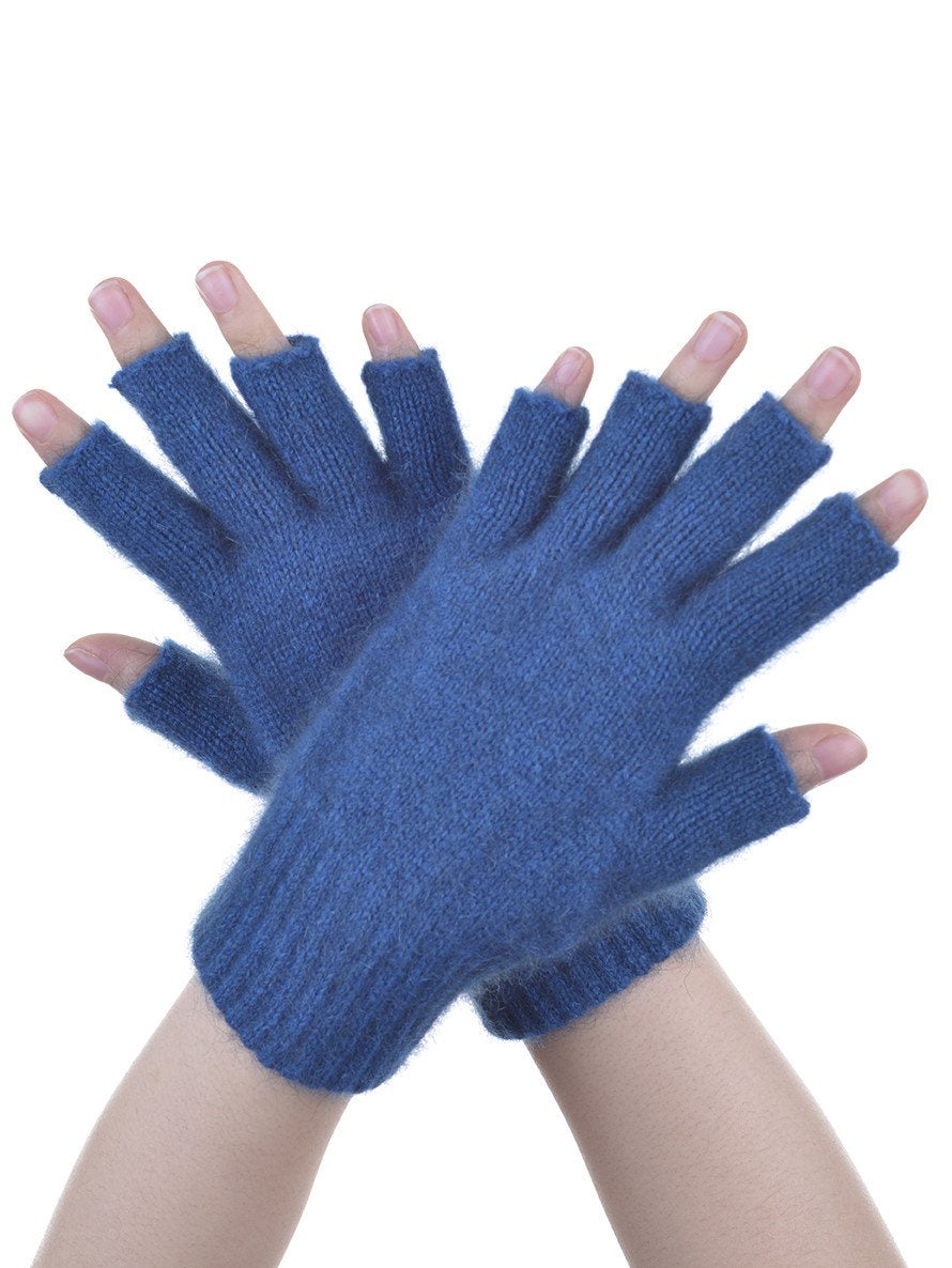 Open Finger Gloves - Teal