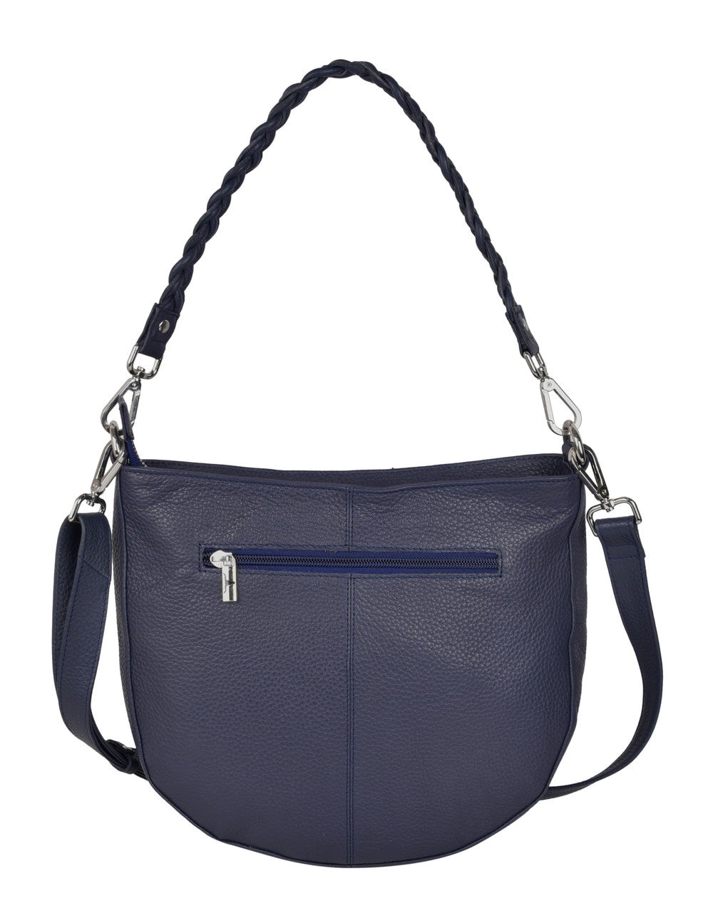 Diana Leather Handbag Navy