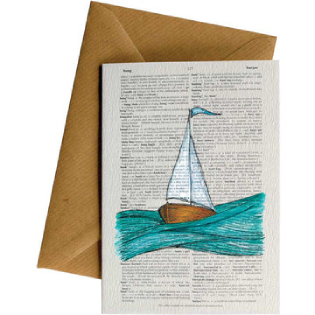 Little Difference Hooray Diction Sail Boat Card