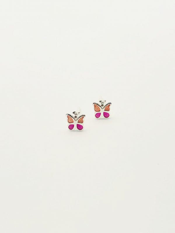 Sterling Silver Earrings - Butterfly Studs