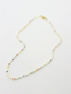 Micro Pearl and Micro Bead Necklace