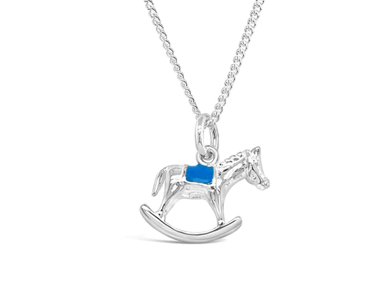 Sterling Silver Rocking Horse Necklace