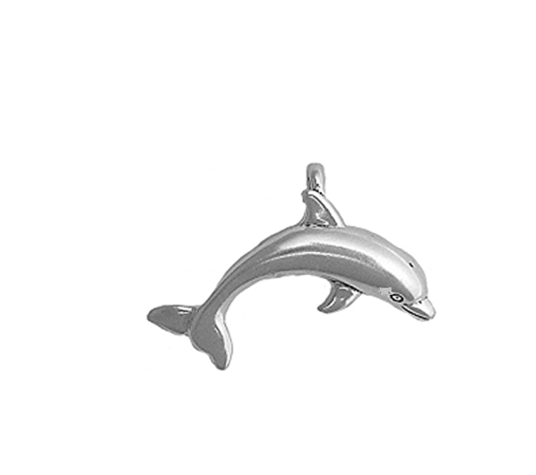 Sterling Silver Jumping Dolphin Necklace