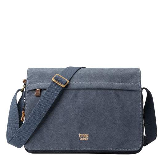 Troop Classic Flap Front Messenger Bag Blue