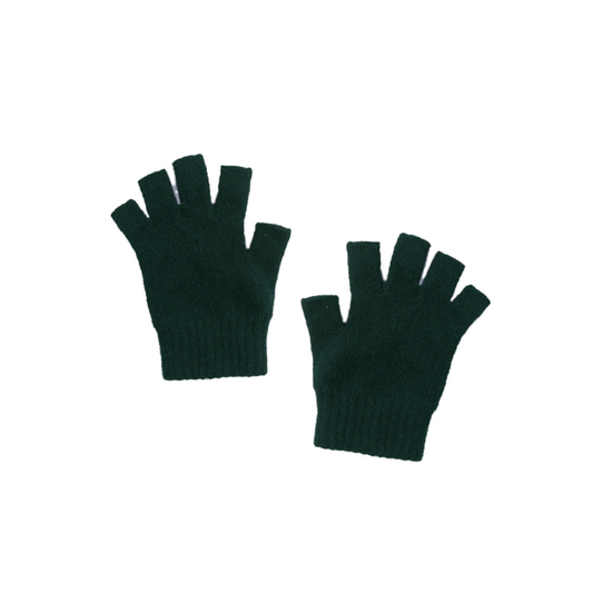 Open Finger Gloves Forest Green