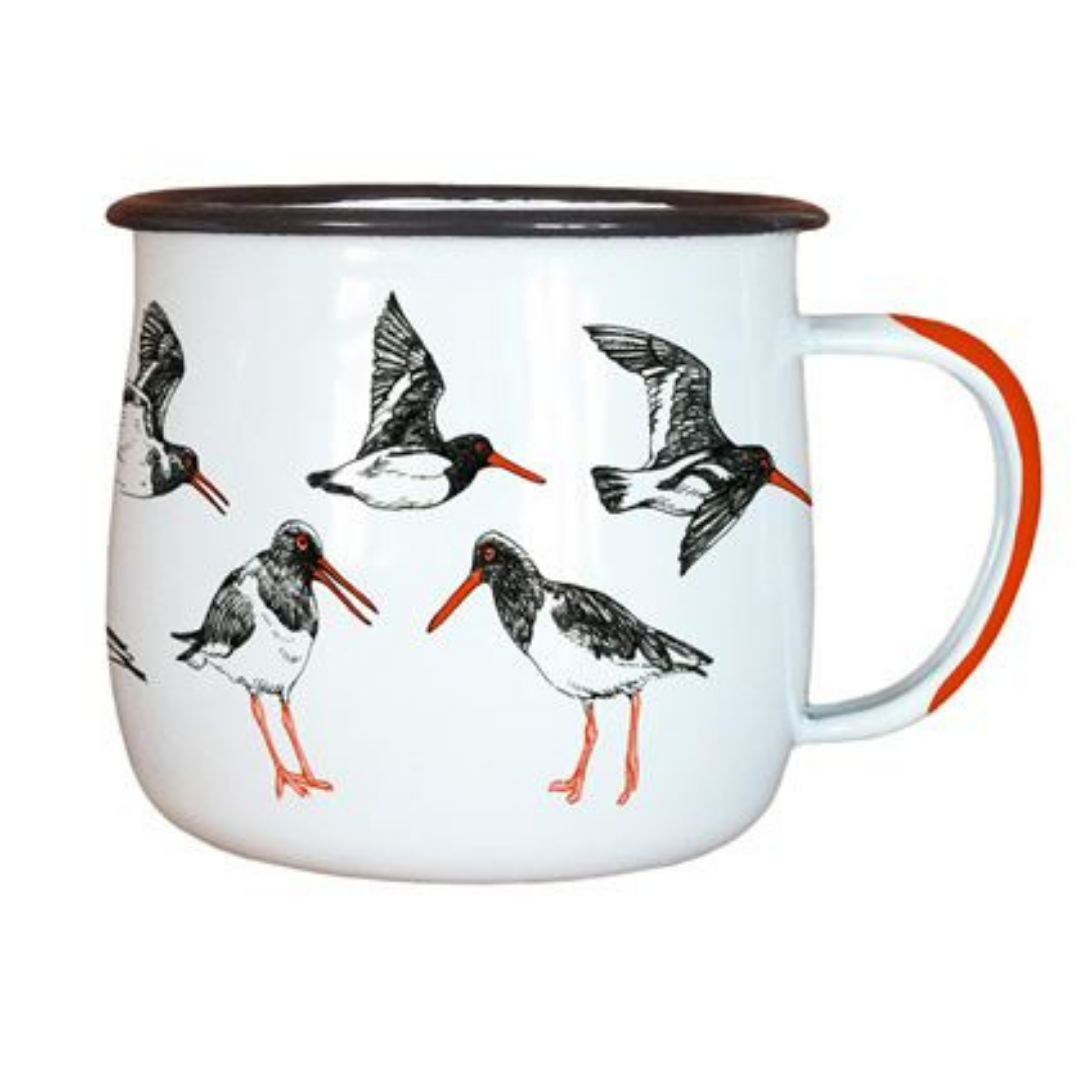 Enamel Cup Oyster Catcher