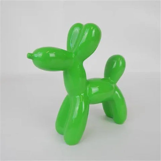 Resin Balloon Dog Lime Green
