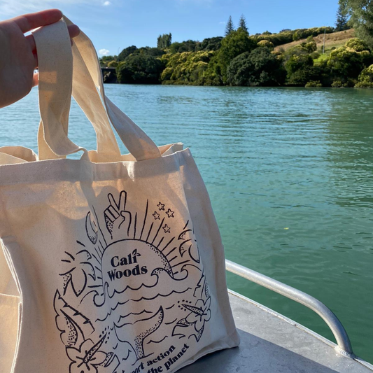 The Ultimate Happy Vibes Organic Cotton Grocery Tote