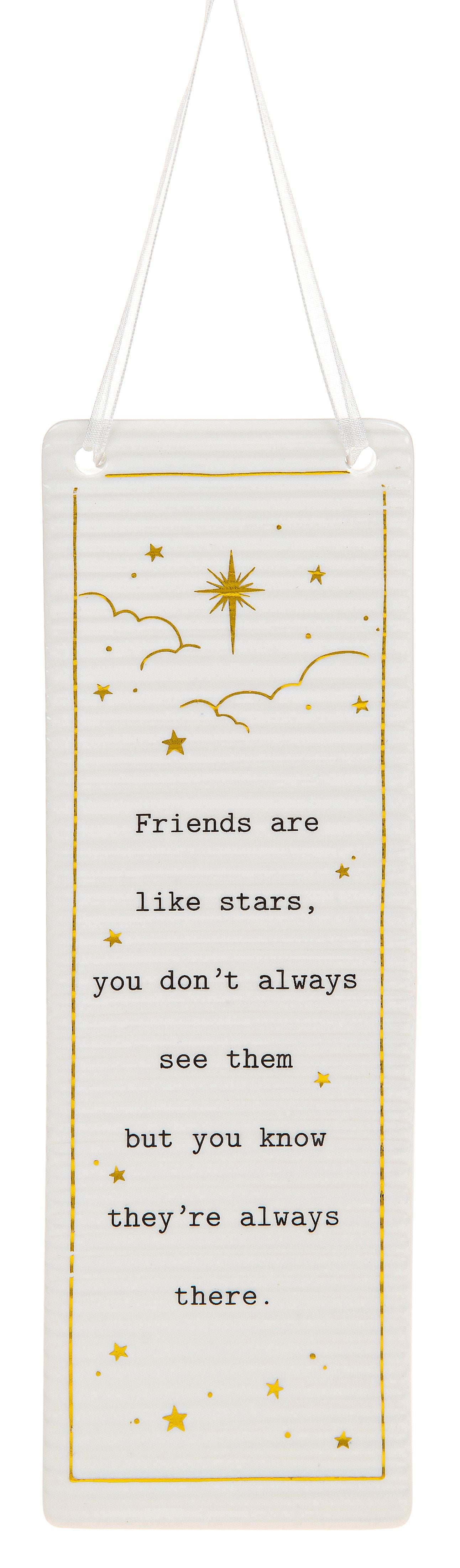 Ceramic Plaque - Friends are Like Stars